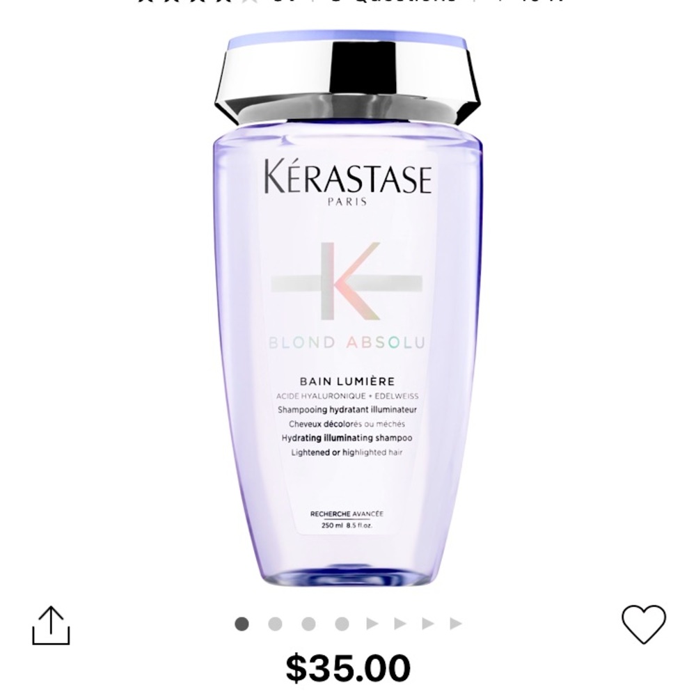 Kerastase Bain Lumiere Blonde Hydrating Shampoo